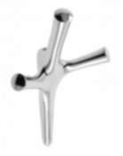 Gedotec Garderobenhaken WALENCIA aus Metall, 164 x 107 x 58 mm