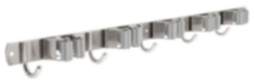 Gedotec Gerätehalter-Leiste PROFI aus Edelstahl Wandmontage, 290 - 610 x 29 mm