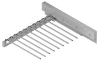 Gedotec Hosenhalter aus Stahl für 10 Hosen, 465 x 480 x 100 mm