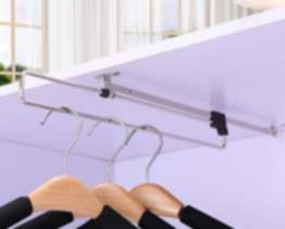 Gedotec Kleiderbügelhalter LILLY aus Stahl, 250 - 500 mm