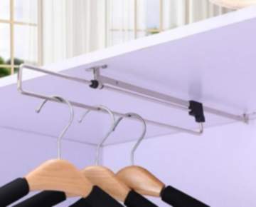 Gedotec Kleiderbügelhalter LILLY aus Stahl, 250 - 500 mm