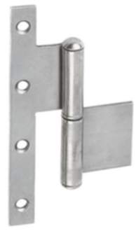 Gedotec Kombi-Scharnier aus Stahl zum Schrauben & Schweißen 90 x 45 x 140 x 3,0 mm