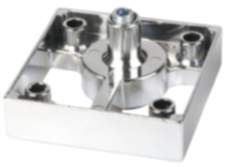 Gedotec Möbelfuß VIGANO aus Metall, 60 x 60 mm