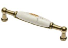 Gedotec Möbelgriff ERNI aus Porzellan & Metall, BA 96 mm