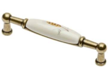 Gedotec Möbelgriff ERNI aus Porzellan & Metall, BA 96 mm