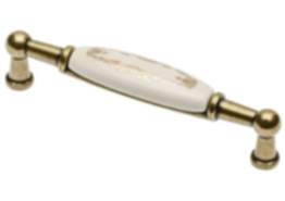 Gedotec Möbelgriff ERNI aus Porzellan & Metall, BA 96 mm