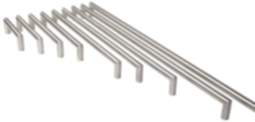 Gedotec Möbelgriff GR10021 Stangengriff Ø 10 mm Edelstahl massiv - matt gebürstet