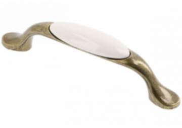 Gedotec Möbelgriff OLGA aus Porzellan & Metall, BA 96 mm