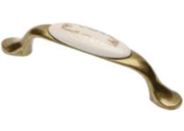 Gedotec Möbelgriff OLGA aus Porzellan & Metall, BA 96 mm