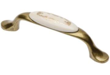 Gedotec Möbelgriff OLGA aus Porzellan & Metall, BA 96 mm