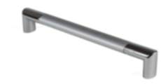 Gedotec Möbelgriff PAUL chrom matt/poliert Bügelgriff Bohrabstand 212 mm
