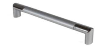 Gedotec Möbelgriff PAUL chrom matt/poliert Bügelgriff Bohrabstand 212 mm