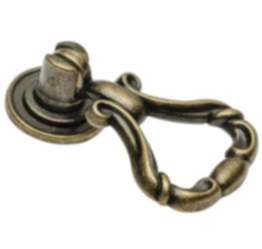 Gedotec Möbelknopf FLORA aus Metall, 33 x 53 mm