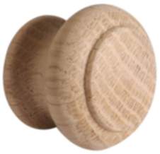 Gedotec Möbelknopf GIOVANNI aus Holz, Ø 35 mm