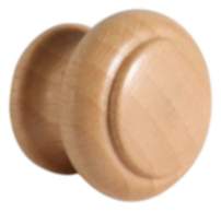 Gedotec Möbelknopf GIOVANNI aus Holz, Ø 35 mm