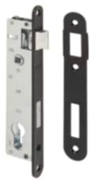 Gedotec Rohrrahmenschloss aus Stahl schwarz Ö-Norm, 90 mm Dornmaß 22 mm
