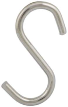 Gedotec S-Haken für Reling-Systeme 16 mm Rohrdurchmesser Stahl