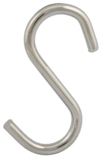 Gedotec S-Haken für Reling-Systeme 16 mm Rohrdurchmesser Stahl