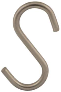 Gedotec S-Haken für Reling-Systeme 16 mm Rohrdurchmesser Stahl