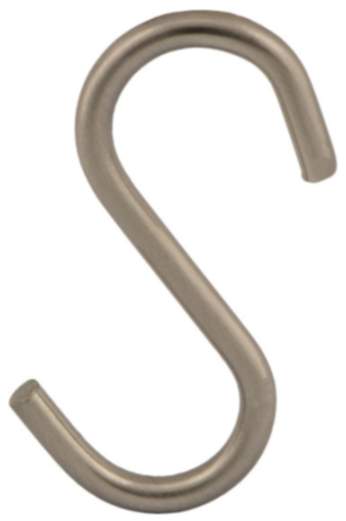 Gedotec S-Haken für Reling-Systeme 16 mm Rohrdurchmesser Stahl