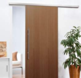 Gedotec Schiebetürbeschlag SAN REMO 2000 mm mit Dämpfung für Holz-Schiebetüren bis 80 kg