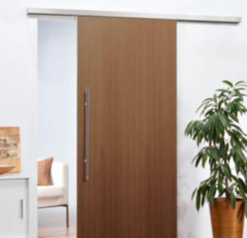 Gedotec Schiebetürbeschlag SAN REMO 2000 mm mit Dämpfung für Holz-Schiebetüren bis 80 kg