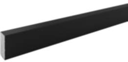 Gedotec Schrankrohr eckig 25x10 Aluminium schwarz Modell Nano Black verschiedene Längen
