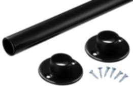 Gedotec Schrankrohr POLE BLACK aus Stahl schwarz rund Ø 25 mm