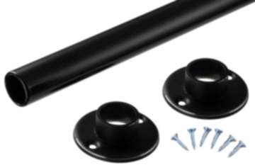 Gedotec Schrankrohr POLE BLACK aus Stahl schwarz rund Ø 25 mm