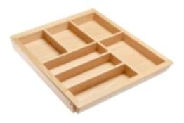 Gedotec Schubladeneinsatz CUSTOMI aus Holz, verstellbar 305 - 950 mm