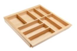 Gedotec Schubladeneinsatz CUSTOMI aus Holz, verstellbar 305 - 950 mm