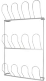 Gedotec Schuhhalter aus Stahl für 6 Paar Schuhe, 410 x 695 mm