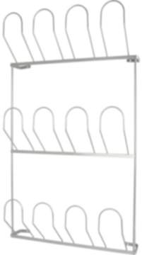 Gedotec Schuhhalter aus Stahl für 6 Paar Schuhe, 410 x 695 mm