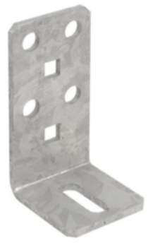 Gedotec Schwerlast-Winkelverbinder aus Stahl, verstellbar 130 x 70 x 65 x 5,0 mm