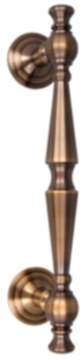 Gedotec Stoßgriff NAPOLEON aus Messing, gerade 250 - 300 mm