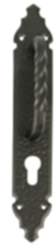 Gedotec Torgriff SCHOBER aus Stahl schwarz antik, 280 x 44 mm PZ