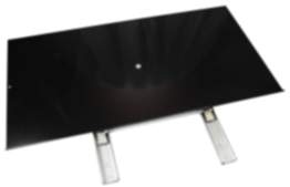 Gedotec TV-Vollauszug aus Stahl, 650 x 350 mm Tragkraft 40 kg
