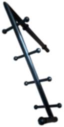 Gedotec Wandgarderobe ZEUS aus Edelstahl schwarz