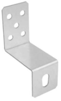 Gedotec Winkelverbinder Z-Form aus Stahl, verstellbar 91 x 60 x 60 x 3,5 mm