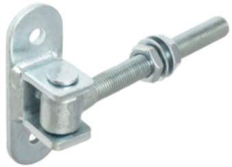 Gedotec Zauntorband aus Stahl verzinkt verstellbar, M16 x 130 mm