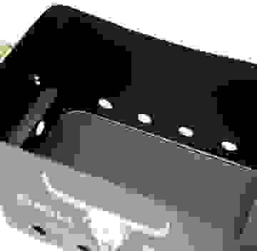 Grill King Holzkohlegrill Rechteckig - Matt Schwarz - 32x20x20 cm