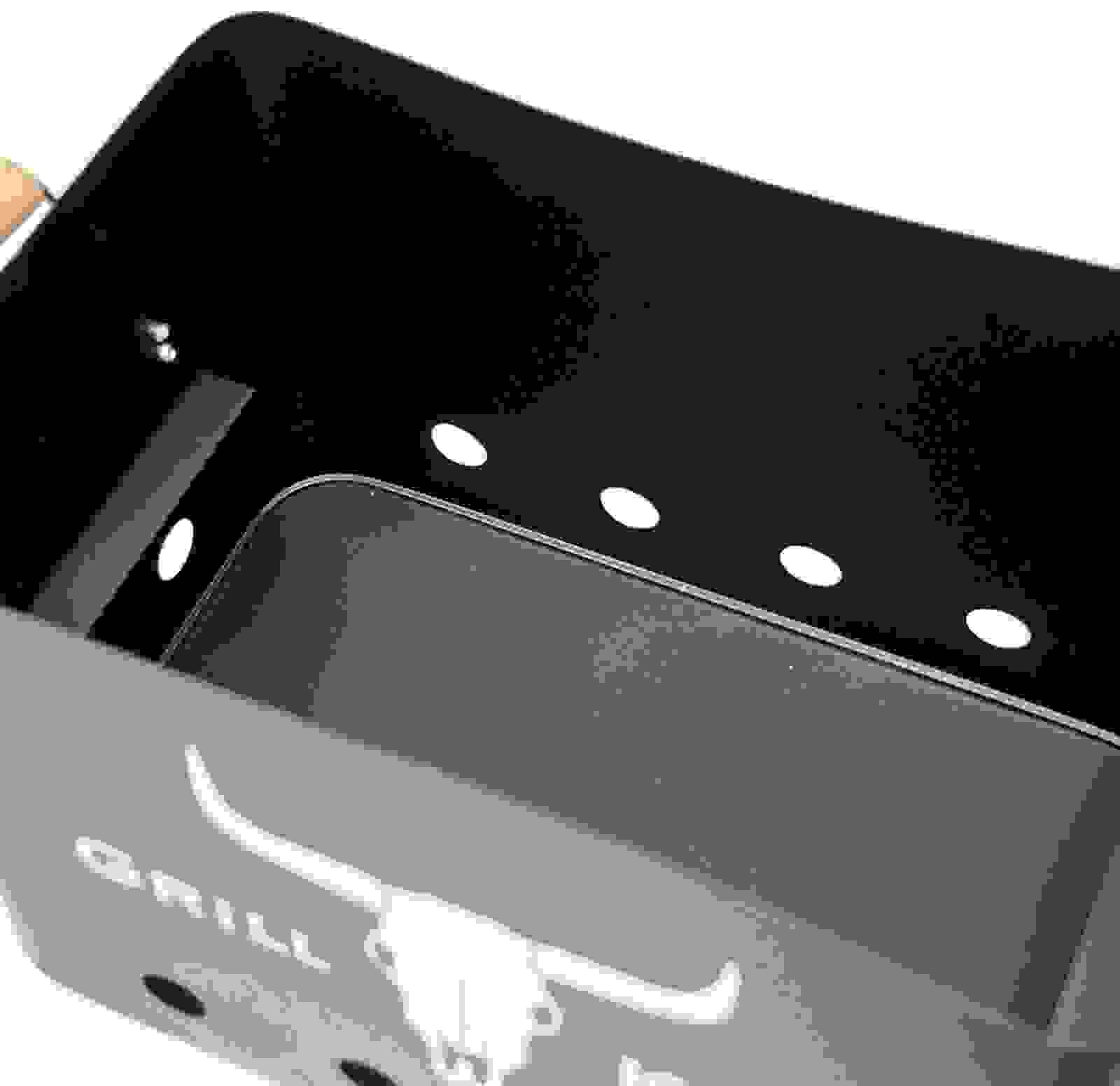 Grill King Holzkohlegrill Rechteckig - Matt Schwarz - 32x20x20 cm