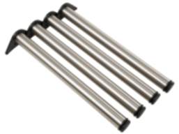 Häfele 4er-Set Tischbein H1712 Möbelfuß 710 mm höhenverstellbar rund Ø 60 mm