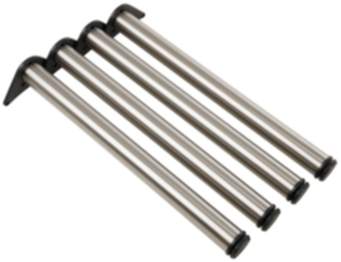 Häfele 4er-Set Tischbein H1712 Möbelfuß 710 mm höhenverstellbar rund Ø 60 mm