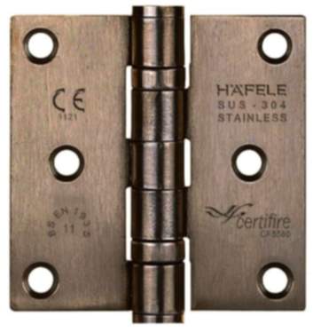 Häfele Aufschraubband DHB 1212 aus Edelstahl, 76 x 76 mm