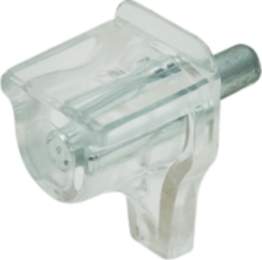 Häfele Bodenträger H3104 für Holz und Glas Ø 3 mm transparent