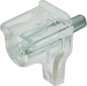 Häfele Bodenträger H3104 für Holz und Glas Ø 3 mm transparent