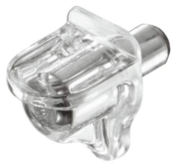 Häfele Bodenträger H3105 für Holz und Glas Ø 5 mm Kunststoff