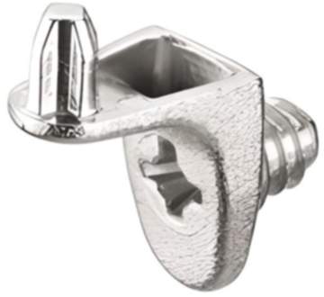 Häfele Bodenträger H3108 für Holz Ø 5 mm vernickelt