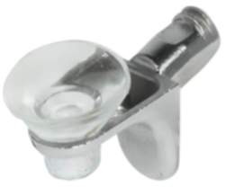 Häfele Bodenträger H3136 für Glasböden Ø 5 mm mit breiter Kunststoffauflage
